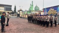 LEPAS PERSONEL BKO: Wakapolres Kutai Barat Kompol Subari, S.H., M.H., memimpin apel pelepasan 30 personel BKO Polda Kaltim usai purna tugas Operasi Aman Nusa II di halaman Mapolres Kutai Barat, Sabtu (26/9/2026). (Foto: Dok. Humas Polres Kutai Barat)
